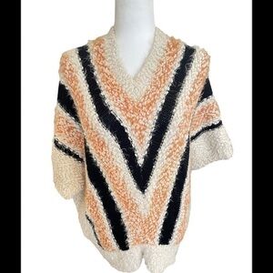 Love spray spring short sleeve sweater for women